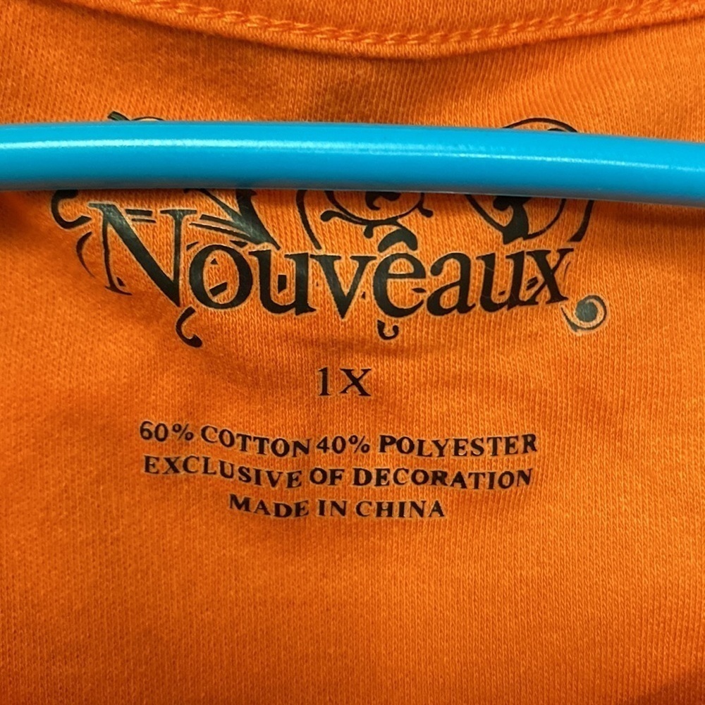 Nouveaux size 1X Halloween witches hat pumpkin holiday orange and‎ black - Picture 8 of 8